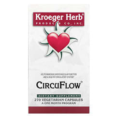 Kroeger Herb Co, CircuFlow（サーキュフロー）、ベジカプセル270粒