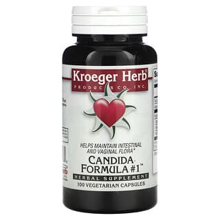 Kroeger Herb Co (كوغر هرب كو)‏, Candida Formula # 1 ، ، 100 كبسولة نباتية