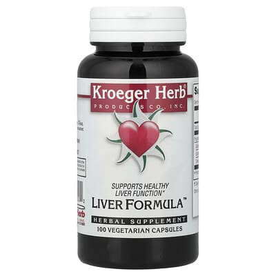 Kroeger Herb Co, Liver Formula™, 100 Vegetarian Capsules