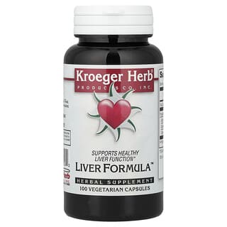 Kroeger Herb Co, Formula de ficat, 100 de capsule vegetariene