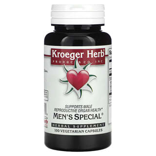 Kroeger Herb Co, Especial Masculino, 100 Cápsulas Vegetarianas