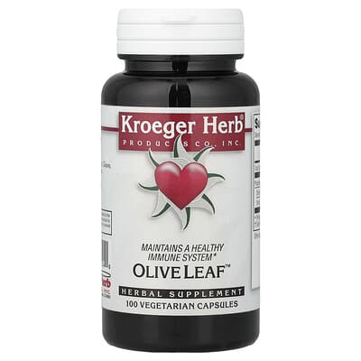 Kroeger Herb Co, Olive Leaf™, 100 Vegetarian Capsules
