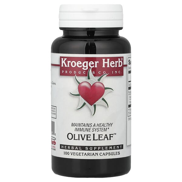 Kroeger Herb Co, Olive Leaf™, 100 Vegetarian Capsules — product photo 1