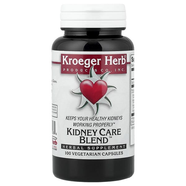 Kroeger Herb Co, Kidney Care Blend™, 베지 캡슐 100정