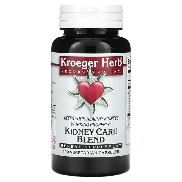 Kroeger Herb Co Kidney Care Blend, 100 Vegetarian Capsules