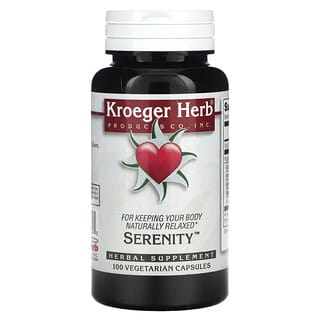 Kroeger Herb Co, Serenidade, 100 Cápsulas Vegetarianas