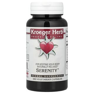 Kroeger Herb Co, Serenity™, 100 cápsulas vegetales