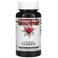 Kroeger Herb Co, свіжомелена гвоздика, 100 вегетаріанських капсул