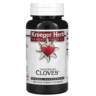 Kroeger Herb Co, Fresh Ground Cloves،‏ 100 كبسولة نباتية