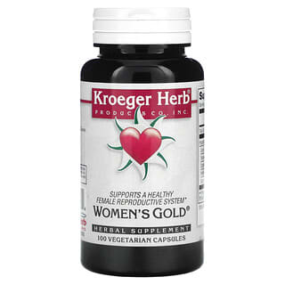 Kroeger Herb Co, ウィメンズゴールド、ベジカプセル100粒