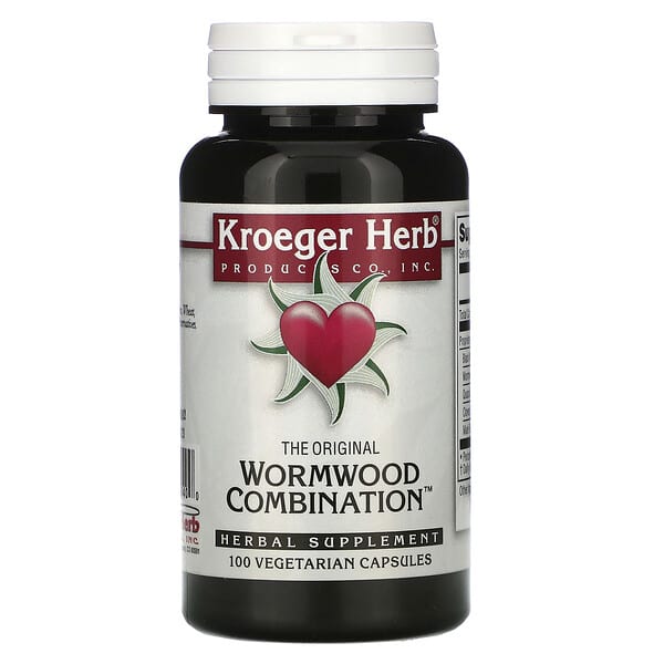 Kroeger Herb Co‏, The Original Wormwood Combination,‏תוסף צמחי, 100 כמוסות צמחיות