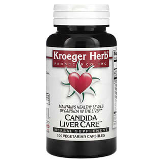 Kroeger Herb Co‏, קנדידה לכבד, 100 כמוסות צמחוניות
