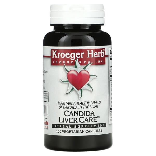 Kroeger Herb Co‏, Candida Liver Care, 100 Vegetarian Capsules
