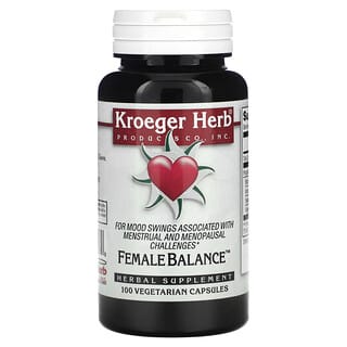Kroeger Herb Co, Équilibre féminin, 100 capsules végétariennes