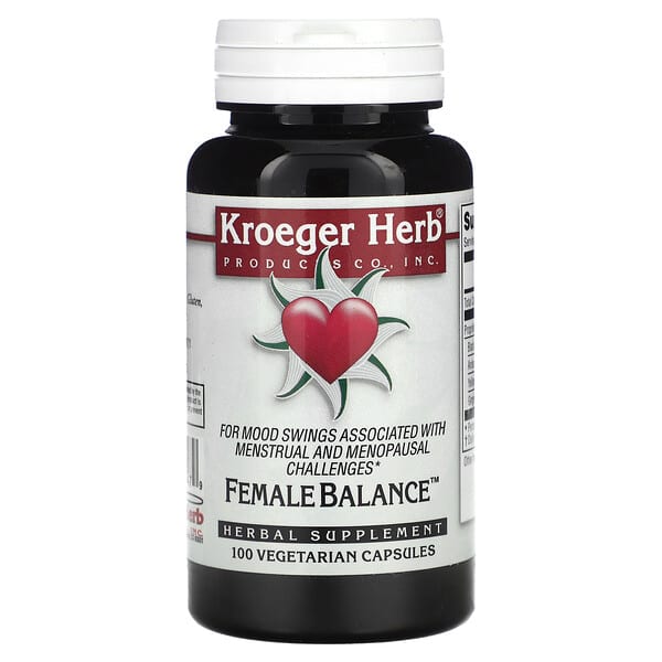 Kroeger Herb Co Female Balance, 100 Vegetarian Capsules
