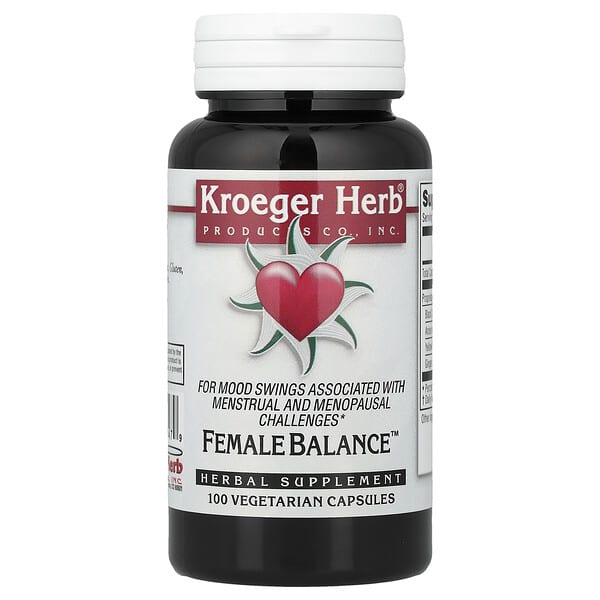 Kroeger Herb Co, 여성 Balance™, 베지 캡슐 100정