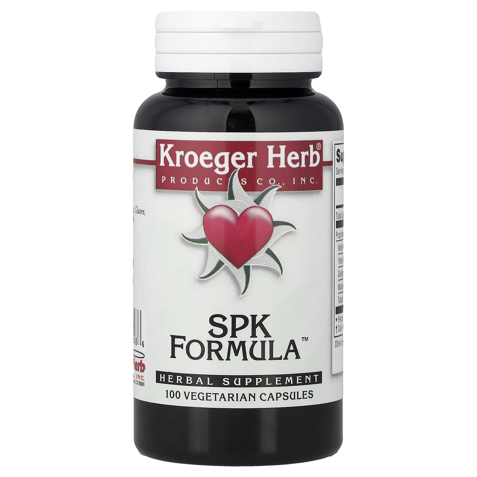 Kroeger Herb Co SPK Formula – 100 gélules végétales de Kroeger Herb