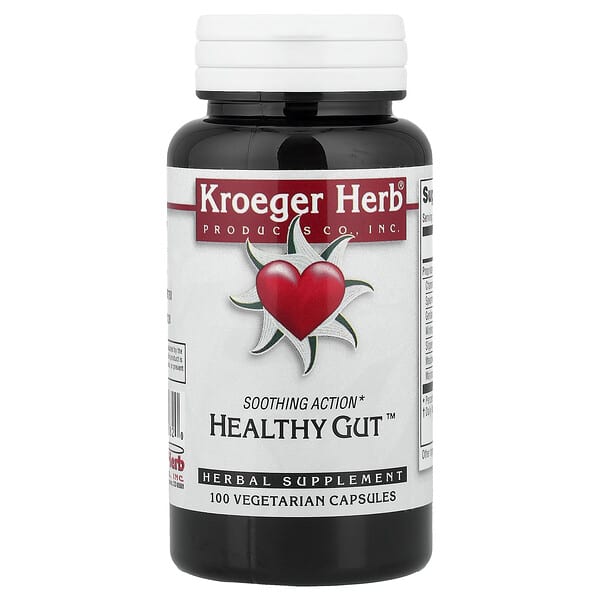 Kroeger Herb Co, 건강한 장, 베지 캡슐 100정