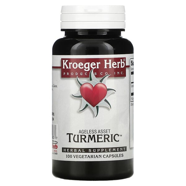 Kroeger Herb Co‏, Turmeric, 100 Vegetarian Capsules