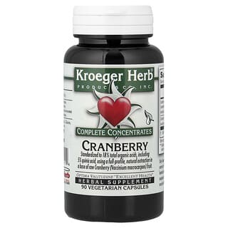 Kroeger Herb Co, Complete Concentrates, Cranberry, 90 Vegetarian Capsules