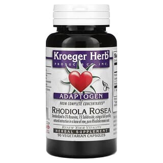 Kroeger Herb Co, Adaptogen, Rhodiola Rosea, 90 Vegetarian Capsules