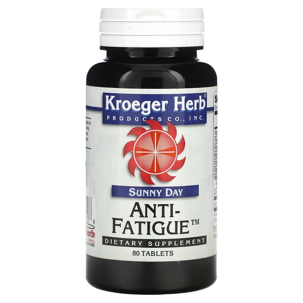 Kroeger Herb Co Sunny Day, Anti-Fatigue™, 80 Tablets
