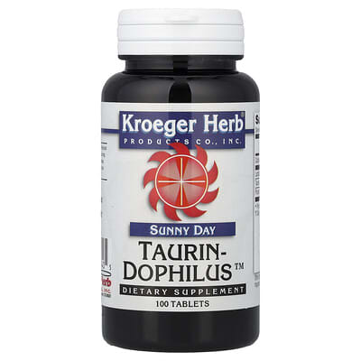 Kroeger Herb Co, Sunny Day, Taurin-Dophilus™, 100 Tablets