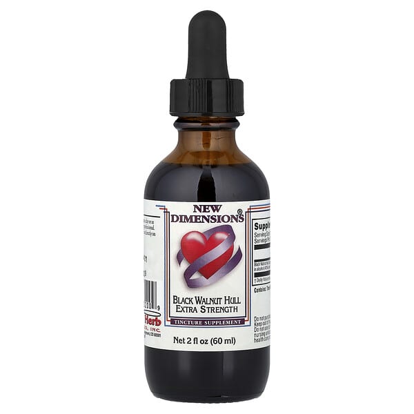 Kroeger Herb Co, NewDimensions®, Cáscara de nuez negra, 60 ml (2 oz. líq.)