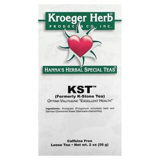 Kroeger Herb Co, Thés spéciaux à base de plantes Hanna, KST, sans caféine, 56 g