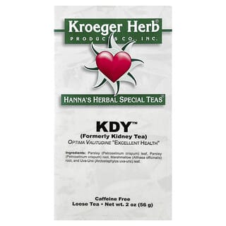 Kroeger Herb Co, чай Hanna's Herbal Special Teas, KDY, без кофеина, 56 г