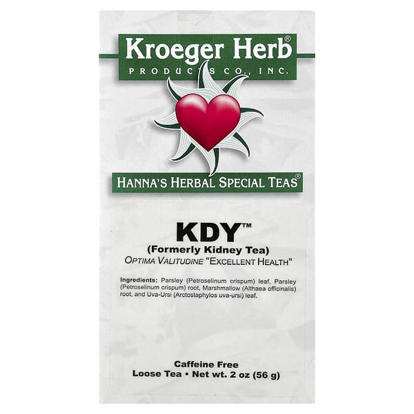 Kroeger Herb Co, Hanna's Herbal Special Teas®, KDY™, Caffeine Free, 2 oz (56 g) — product photo 1