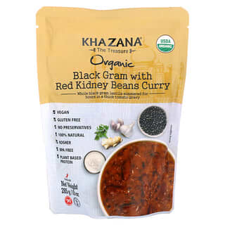 Khazana, Organic Black Gram With Red Kidney Beans Curry, Medium, 10 oz (285 g)