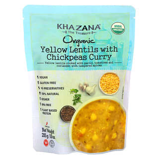 Khazana, Curry de lentejas amarillas con garbanzos, Mediano, 285 g (10 oz)