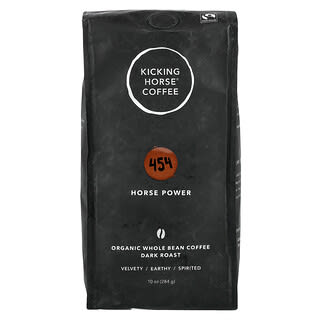 Kicking Horse, 454 Horse Power, Organic Whole Bean Coffee, Dark Roast, 10 oz (284 g)