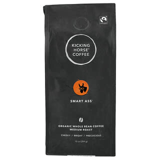 Kicking Horse, Smart Ass®, органічна кава з цільних зерен, середнього обсмажування, 284 г (10 унцій)