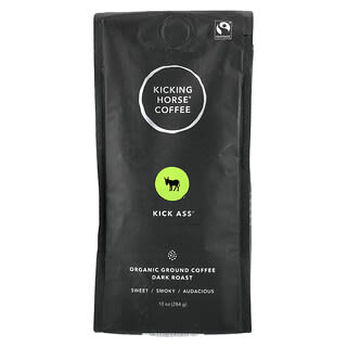 Kicking Horse, Kick Ass®, Organic Ground Coffee, Dark Roast, 10 oz (284 g)