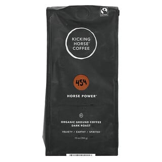 كيكينغ هورس‏, 454 Horse Power® ، قهوة مطحونة عضوية ، محمصة داكنة ، 10 أونصات (284 جم)