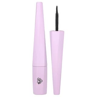 Kimchi Beauty‏, Liquid Proof Liquid Liner® ، 02 فرشاة برأس لباد ، أسود داكن ، 0.1 أونصة سائلة (3 مل)