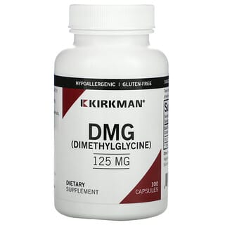 Kirkman Labs, DMG (Dimethylglycine), 125 mg, 100 Capsules