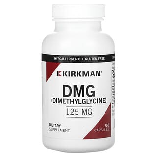 Kirkman Labs, DMG (dimetilglicina), 125 mg, 250 cápsulas