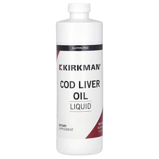 Kirkman Labs, Aceite de hígado de bacalao líquido, Sin sabor, 473 ml (16 oz. líq.)