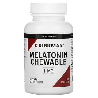 Kirkman Labs, Мелатонин, жевательные таблетки, 1 мг, 100 таблеток