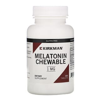 Kirkman Labs, Мелатонин, жевательные таблетки, 1 мг, 100 таблеток