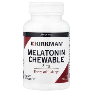 Kirkman Labs, Melatonin Chewable, 3 mg, 150 Tablets