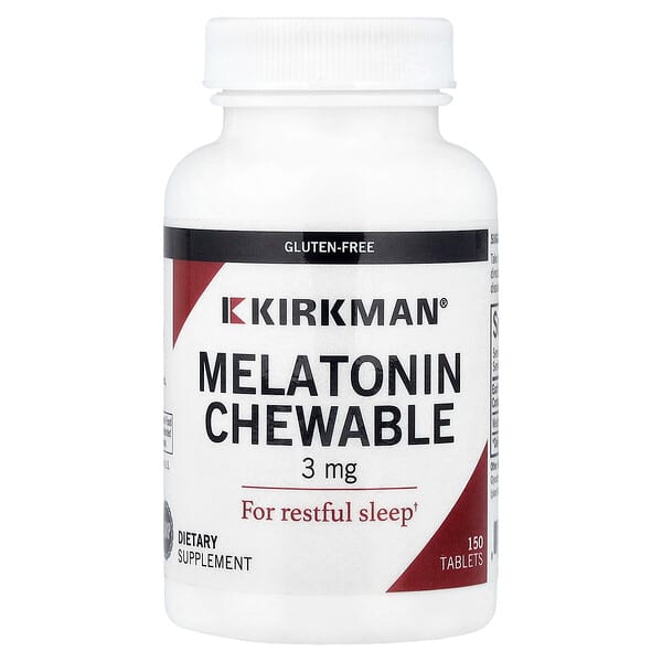 Kirkman Labs, Mélatonine à croquer, 3 mg, 150 comprimés