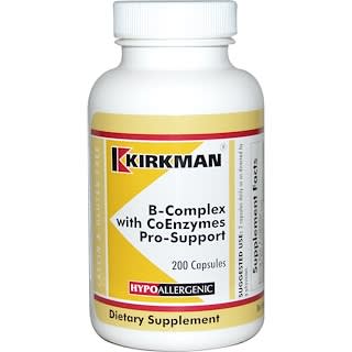Kirkman Labs, Complejo-B con CoEnzimas Pro-Refuerzo, 200 cápsulas