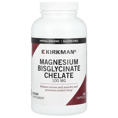 Kirkman Labs, Magnesium Glycinate Chelate, 250 Capsules