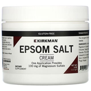 Kirkman Labs, Crema con sal de Epsom, 113 g (4 oz)