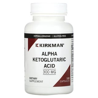 Kirkman Labs, Ácido Alfa-Cetoglutárico, 300 mg, 100 Cápsulas