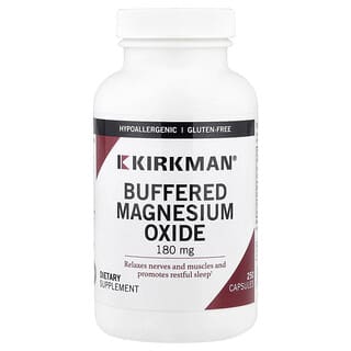Kirkman Labs, Pufrovaný oxid horečnatý, 250 kapsúl
